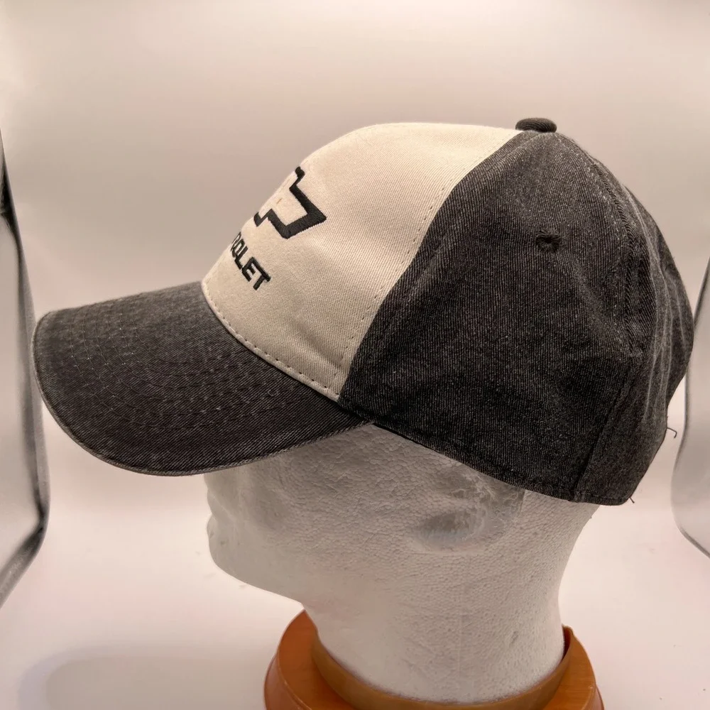 Chevrolet Bowtie Trucker Hat Gray White Snapback Cap Outdoor Cap OSFM